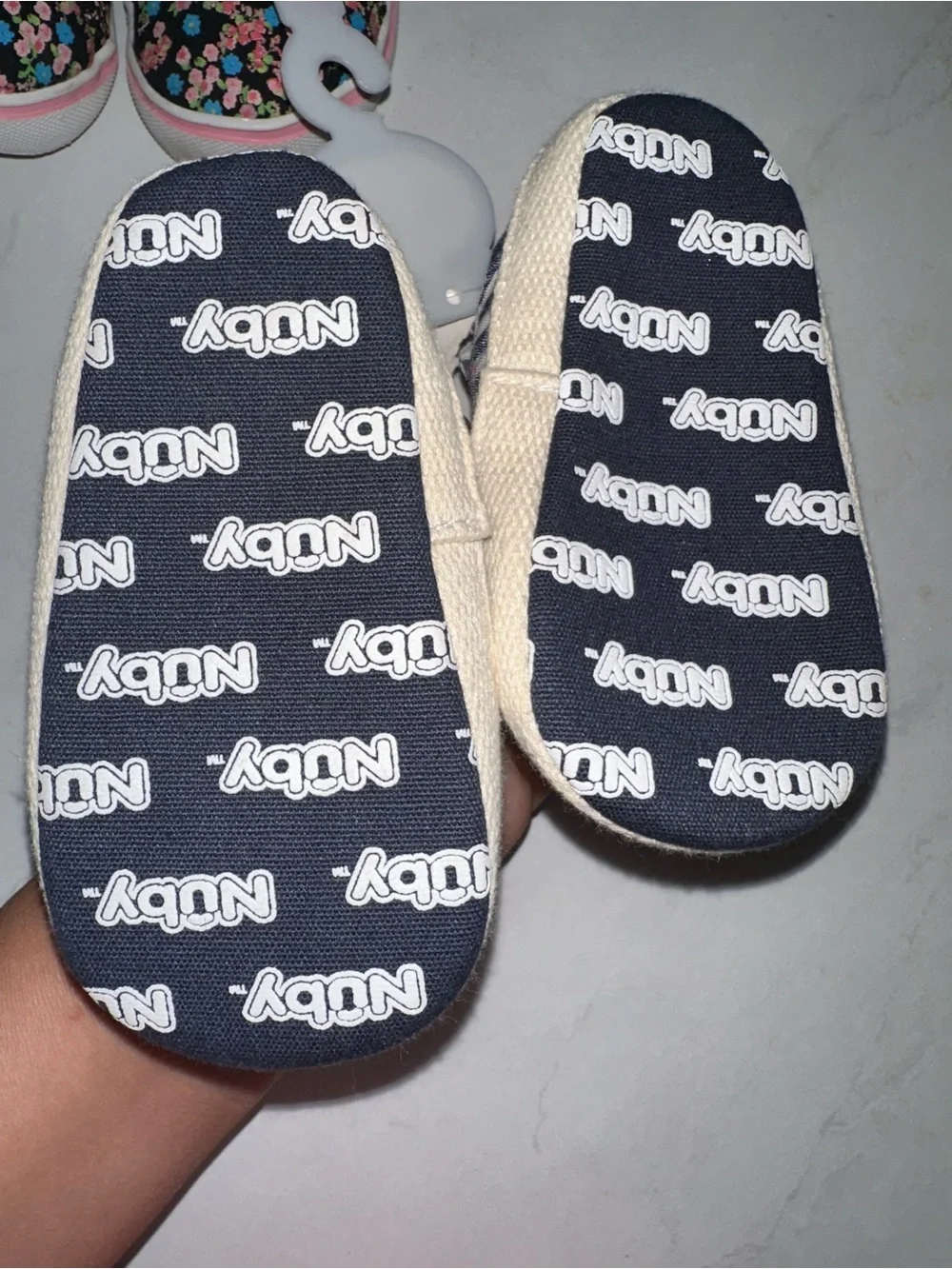 Girls Navy Canvas Bow Mary Jane Kids Shoes
